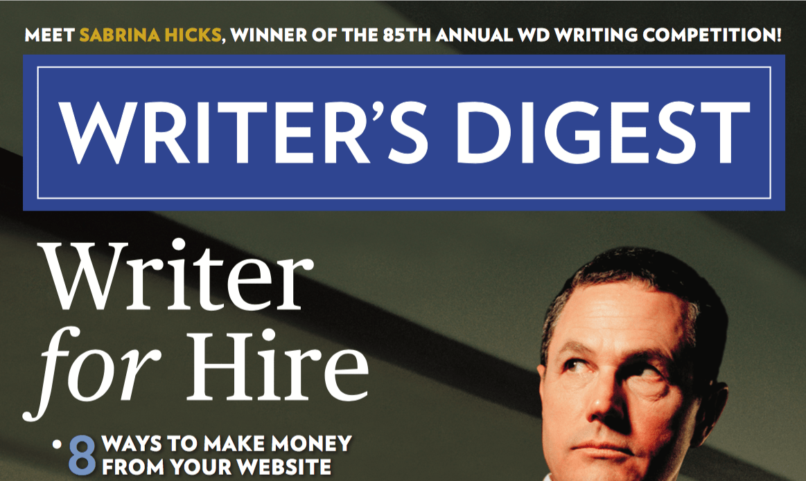 Writer’s Digest – Nov/Dec 2016 Issue!