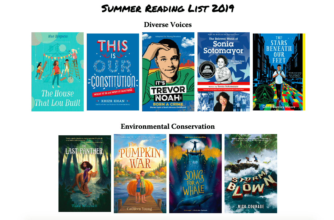 Random House: Teacher & Librarian Summer Reading List 2019