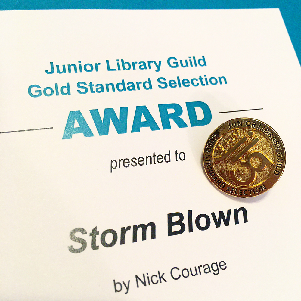Junior Library Guild Gold Standard Selection Award Nick Courage