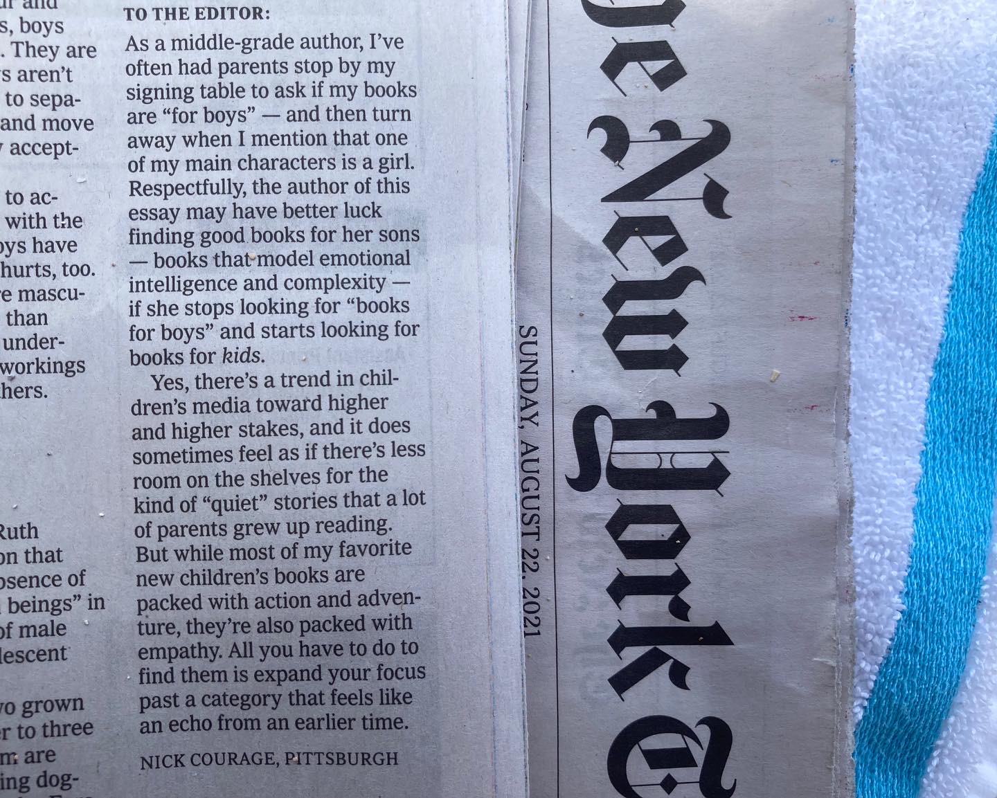 On “Books for Kids” in The New York Times!