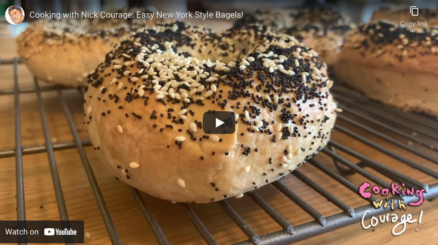 Cooking with Nick Courage: Easy, New York Style Bagels!