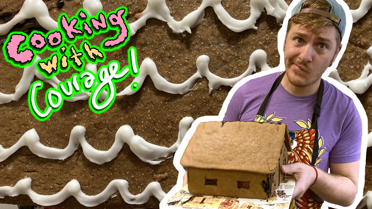 Cooking with Nick Courage: Nick Tries to Make a Gingerbread House!