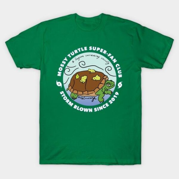 Mossy Turtle Super-Fan Club (& Lagoon Swimming Society) T-Shirt